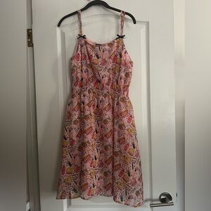 rare Sourpuss pink fast food drive in mini dress XXL *final price*